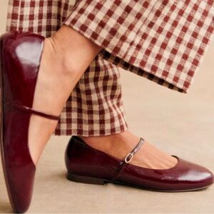 ✨NWT Sezane Mline low ballerina flats in oxblood red♥️💋 | Sezane Shoes ✨